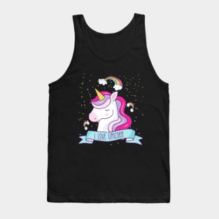 I Love Unicorn Tank Top